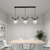 لوستر آویز مدرن فلزی با طراحی مینیمال و نوردهی شیک برای منزل و محل کار کد A-219/3