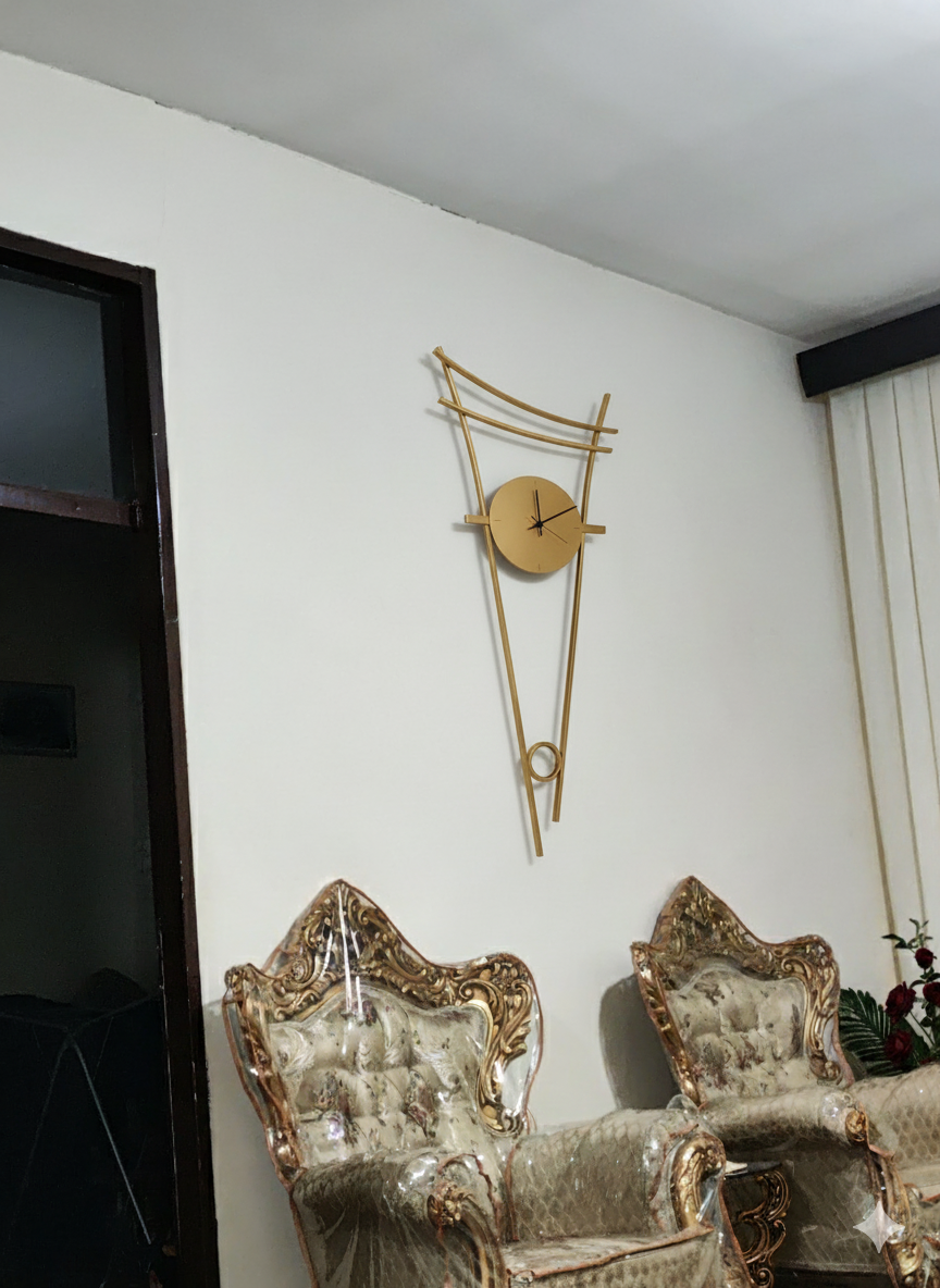 ساعت دیواری فلزی مدرن کد H-139
