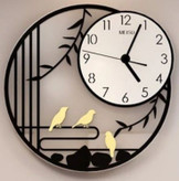 ساعت دیواری فلزی مدرن کد H-363