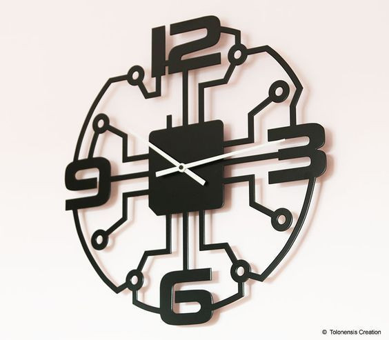 ساعت دیواری فلزی مدرن کد H-232