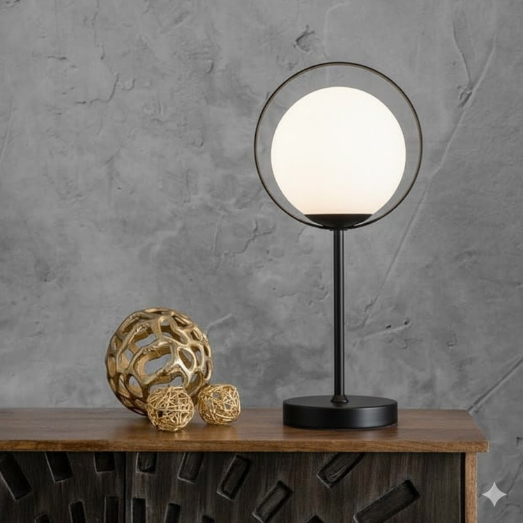 آباژور رومیزی فلزی مدرن کد R-135/1