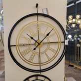 ساعت دیوای فلزی مدرن با موتور تایوانی آرام گرد کد H-245
