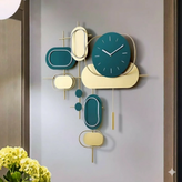 ساعت دیوای فلزی مدرن با موتور تایوانی آرام گرد کد H-580
