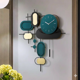 ساعت دیوای فلزی مدرن با موتور تایوانی آرام گرد کد H-580