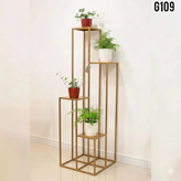 استند گل فلزی مدرن مناسب گلدان آپارتمانی کد G-109