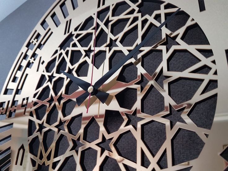 ساعت دیواری لیزری مدرن مناسب دکوراسیون مدرن با موتور تایوانی آرام گرد کد H-177