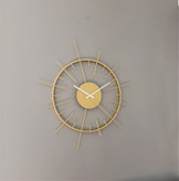 ساعت دیوای فلزی مدرن با موتور تایوانی آرام گرد کد H-207