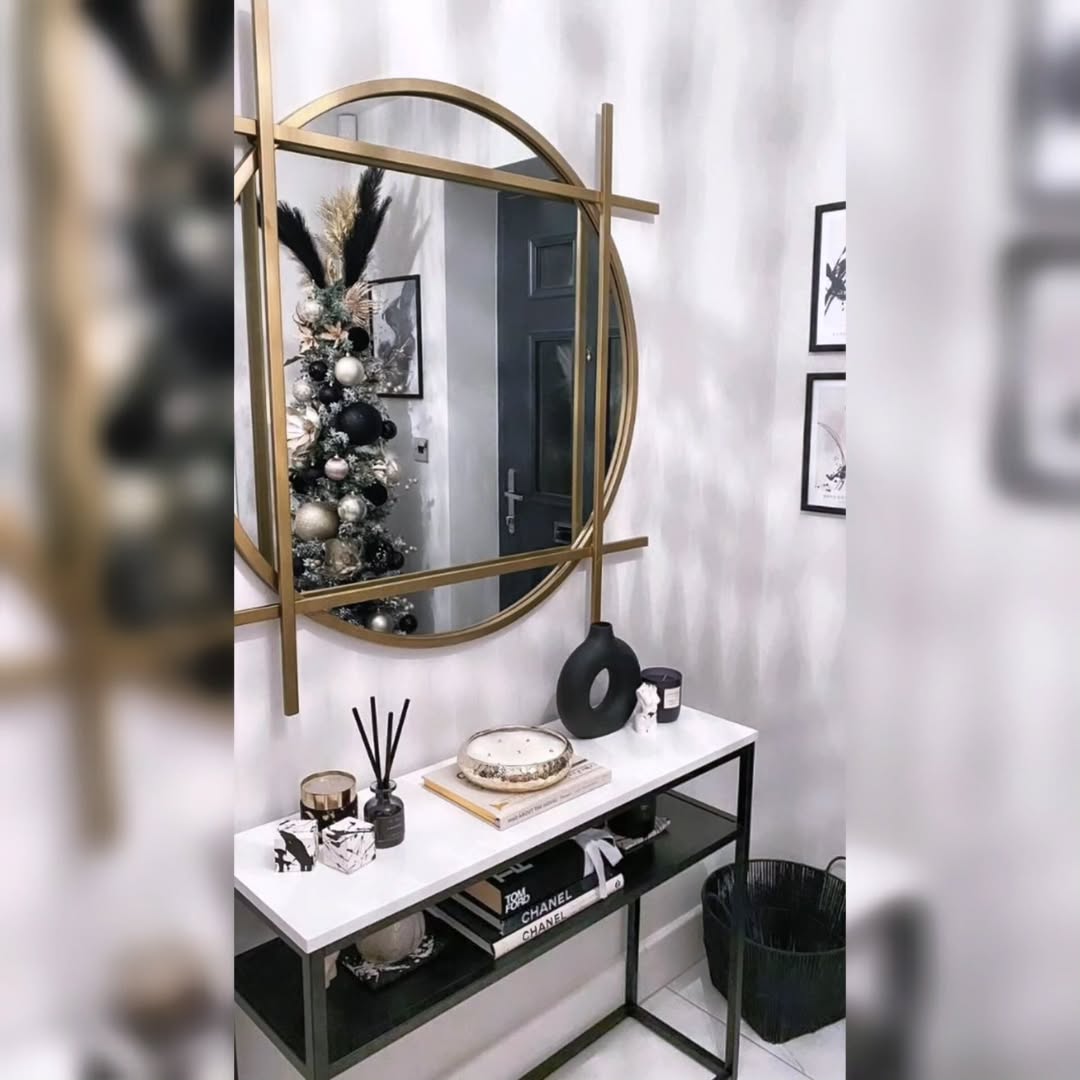 آینه دیواری مدرن فلزی کد E-111